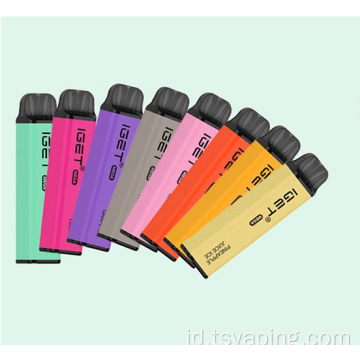 IGET MAGE 3000 Puffs Vape sekali pakai Pod Black
